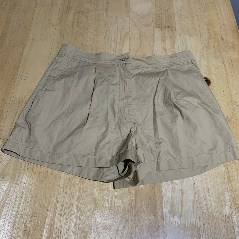 Michael Kors Women Shorts‎ Size 12 Tennis Pockets MS330J44M1 Khaki